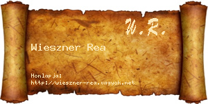 Wieszner Rea névjegykártya